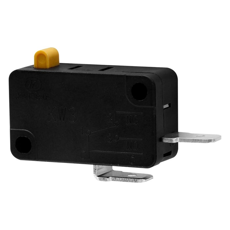 BokWin 1 Pcs KW3 Snap Action Switch 125V/250V,Micro Limit Switch for Air Fryer Microwave Vacuum Cleaner Coffee Machine(Normally Open) - Image 1
